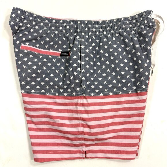 Chubbies Mens Swim Trunks The Mericas Size XL Classic 5.5" USA Flag Mesh Lined - Picture 2 of 14